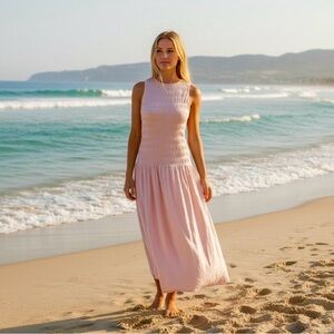 NEW Universal Thread sleeveless smocked maxi dress